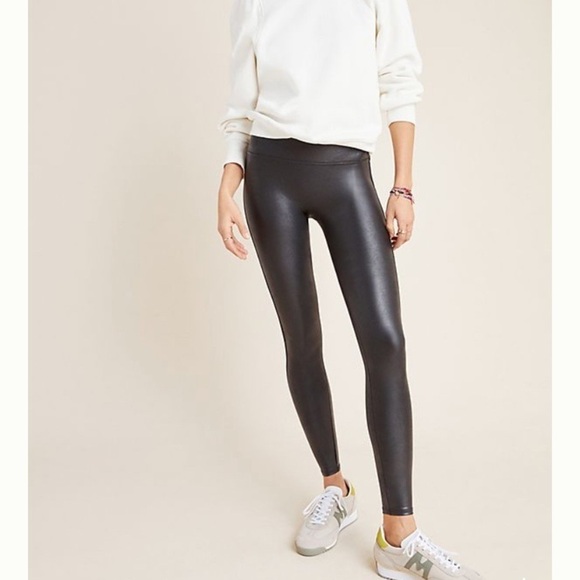 Spanx Faux Leather Leggings black size medium